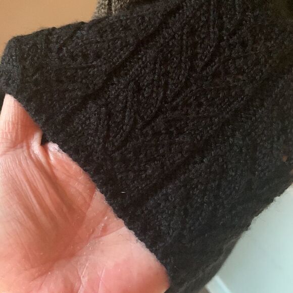 Adrienne Vittadini studio open knit sweater wide sleeve sweater size M - Picture 10 of 10